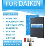 Combo Màng Hepa+than hoạt tính Daikin (KAFP029A4) MCK 70,ACK70,TCK70...