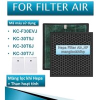 Combo Màng Hepa+ Than hoạt tính máy lọc khí Sharp KC-F30EV-Wi