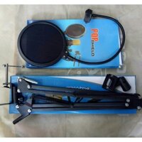 Combo Màng lọc âm và chân kẹp mic thu âm