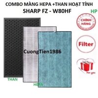 Combo Màng lọc Hepa + Than Hoạt Tính SHARP KC-W80