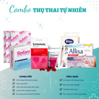 Combo Mang Thai Tự Nhiên dành cho nữ: Bổ trứng, tăng nội tiết, thử trứng, gel tăng thụ thai và thử trứng