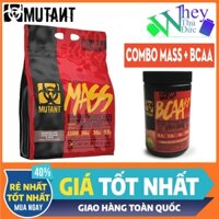 Combo Mass Mutant 15Lbs 6,8kg và BCAA Mutant - Sữa tăng cân tăng cơ bổ sung protein