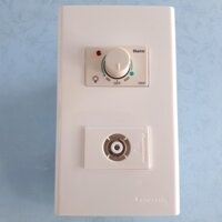 Combo Mặt nạ 2 lỗ WEV68020SW gồm công tắc điều chỉnh độ sáng đèn 700W và Hạt ổ cắm tivi WEV2501SW - Panasonic