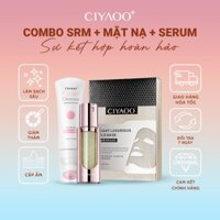 Combo Mặt Nạ Hoàng Kim + serum Dưỡng Da Astaxanthin + sữa Rửa Mặt Tự Tạo Bọt Ciyaoo