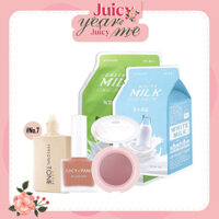 Combo Mặt Nạ & Má Hồng Hiệu Ứng Căng Mượt A'PIEU JUICY-PANG JELLY BLUSHER PK01 (5pc)