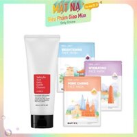 Combo Mặt Nạ & Sữa Rửa Mặt Dành Cho Da Mụn COSRX SALICYLIC ACID DAILY GENTLE CLEANSER