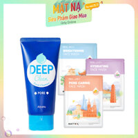 Combo Mặt Nạ & Sữa Rửa Mặt A'PIEU DEEP CLEAN FOAM CLEANSER (PORE)