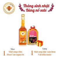 Combo Mật ong nguyên chất Honimore Hoa Cao Nguyên 630gchai tặng 1 chai Mật ong Hoa Vải Thiều 360g - tăng cường sức đề kháng
