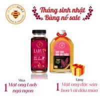 Combo mật ong rừng cao thảo dược Honimore Lady và mật ong rừng nguyên chất 670g - giúp ngủ ngon, chăm sóc sức khỏe phụ nữ