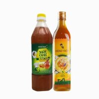 Combo Mật Ong Thiên Nhiên 5 Sạch Honeyboy 500ml và Mật Ong Thô Honeyboy 1000ml