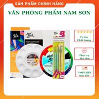 Combo màu Gouache Mont Marte 12182412ml và dụng cụ vẽ đầy đủ cho người tập vẽ và vẽ chuyên nghiệp - bộ 12 màu