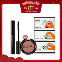 Combo Màu Mắt & Mascara Chải Mi A'PIEU PRO CURLING MORE BLACK FIXER