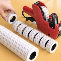 combo máy bấm giá tiền và 10 cuộn tem in giá-8 hàng số và các kí tự tiền tệ tặng kèm 1 cuộn giấy giá và 1 lọ mực