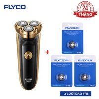 Combo Máy Cạo Râu Flyco 3 Lưỡi Kép FS360VN & 3 Lưỡi Dao FR8 Hàng Chính Hãng
