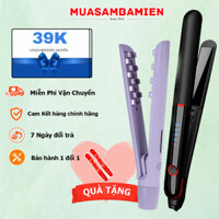 Combo máy dập phồng chân tóc, máy duỗi ép tóc chỉnh nhiệt Koremi