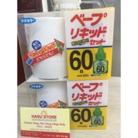 Combo Máy đuổi muỗi bằng dung dịch - Nhật Bản kèm cục chuyển nguồn điện từ 220V sang 100V