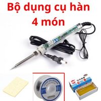 Combo Máy hàn 907+Cuộn Thiếc 50g + nhựa thông + bọt biển chữ nhật