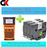 Combo máy in nhãn Brother PT-E300VP và nhãn in 12mm