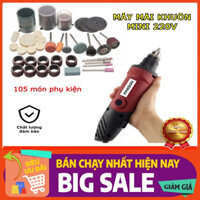 COMBO máy mài khuôn mini KHAISON và 105 món phụ kiện mài, khắc mini tiện lợi