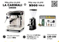 Combo máy pha cà phê Carimali CM300 và máy xay N900