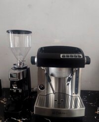 Combo máy pha cà phê Carimali CM300 và máy xay cà phê 021