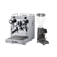 Combo máy pha cà phê Gemilai CRM 3145 và máy xay cà phê 022