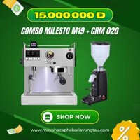 Combo Máy Pha Cà Phê Milesto M19 – Máy Xay CRM 020