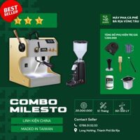 COMBO MÁY PHA CÀ PHÊ MILESTO M20 VÀ MÁY XAY CRM 020