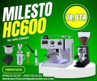 COMBO MÁY PHA CÀ PHÊ MILESTO M19 & MÁY XAY HC600