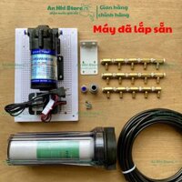 Combo máy phun sương 15 đầu béc phun làm mát tạo ẩm giảm nhiệt cho nhà ở quán ăn cà phê chuồng trại