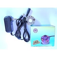 Combo Máy tạo khói phun sương + đèn led thay đổi màu+ Nguồn cấp