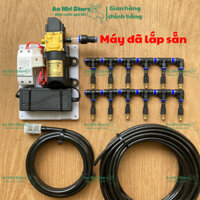 Combo máy tưới phun sương vườn lan cây cảnh 12 béc phun sương đơn đồng điều khiển bằng điện thoại