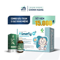 [Combo Mẹ & Bé] Dầu tràm khuynh diệp Thrapy 30ml & Gạc răng miệng Msmarty O+ 30 gói cho trẻ sơ sinh