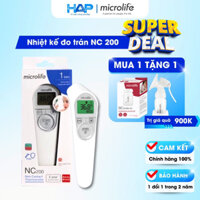 COMBO MẸ BÉ Nhiệt kế điện tử đo trán Microlife NC 200 + Máy hút sữa cơ Microlife BC 100 Soft (Loại đơn)