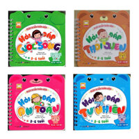 Combo Mẹ Hỏi Con Đáp - Tron Bô 4 Cuôn Tăng Bô The FlashCart Theo Chu Đê