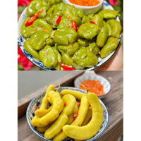 Combo Me ngâm + Cà na đập dập muối ớt