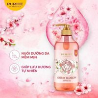 [Combo Mẹ và Bé]Combo Sữa Tắm Purité Thiên Nhiên Hoa Anh Đào 850ml+Sữa Tắm Purité Baby Cúc La Mã 500ml cv48 RT48