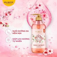 [Combo Mẹ và Bé]Combo Sữa Tắm Purité Thiên Nhiên Hoa Anh Đào 850ml+Sữa Tắm Purité Baby Cúc La Mã 500ml QK48