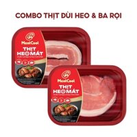 Combo Meatcool: Thịt đùi heo & Ba rọi (360-440g/khay)