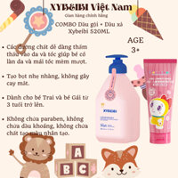 combo mềm mượt diệu kì Dầu gội và Dầu xả dành cho bé từ 3 đến 15 tuổi,làm tóc hết bết và mượt mà
