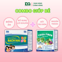 Combo Men sống bạch mai Chất xơ hòa tan cho bé chống Táo bón bổ sung chất sơ inulin giúp nhuận tràng