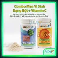 Combo Men Vi Sinh Dạng Bột và Vitamin C của Mr Bio Fish cho cá cảnh- HÀNG CÔNG TY