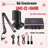 Combo Mic SM8B Sourd Card Behringer UMC22