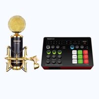 Combo Mic Thu Âm PC K820, Sound Card Takstar SC M1