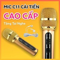 combo Micro C11 Nâng Cấp Cải Tiến Bắt Xa 2 Mét ⚡ CHÍNH HÃNG ⚡ Âm Thanh Cực Hay + TẶNG KÈM 01 TAI NGHE
