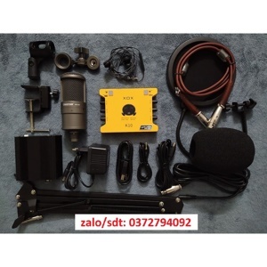 Combo micro Takstar SM-8B + Soundcard XOX K10