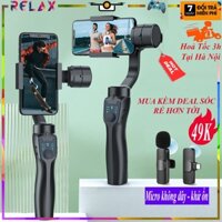 🎁Combo Micro🎁Gymbal chống rung F8 3AXIS - 3 trục chống rung - phóng to thu nhỏ dễ dàng, Gimbal quay phim điện thoại