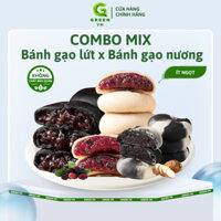 [COMBO MIX 1KG TẶNG QUÀ] Bánh Gạo Lứt Đậu Đỏ, Dâu Tằm, Bánh Gạo Nương Tím Green Vn Ít Đường, Ngọt Nhẹ Tự Nhiên Ít Calo