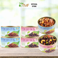 Combo mix 4 lon Cơm gạo lứt và cơm gạo tím dinh dưỡng ăn liền 160g TÂM MINH FOODS