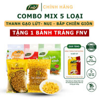 [COMBO MIX 5] TGL óc chó-chà bông-ức gà bịch 120g - Nui -Bắp chiên giòn +Tặng bánh tráng bất kỳ